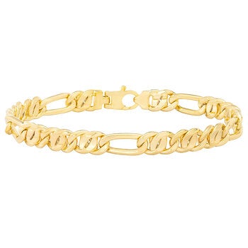 Pulsera, Eslabones Ojo de Pajaro Oro 14K