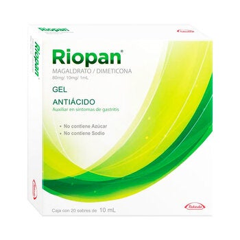 Riopan Suspensión 2 cajas con 20 sobres de 10 ml c/u