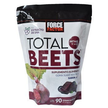 Force Factor Total Beets con extracto de uva 90 gomas suaves