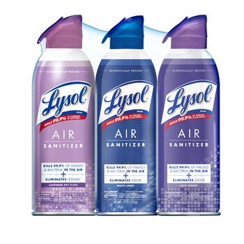 Lysol Air Sanitizante Ambiental 3 pzas de 283 g