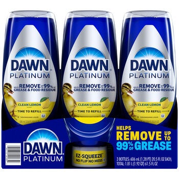 Dawn Ez-Squeeze Lavatrastes Líquido 3 pzas de 606 ml